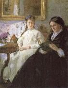 Berthe Morisot The mother and sister of the Artist oil on canvas